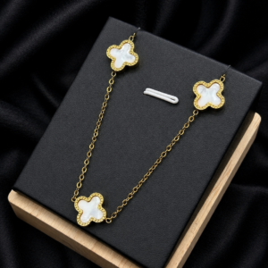 Double Sided Clover  Necklace