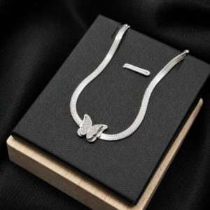 ButterFly Silver Chain Necklace