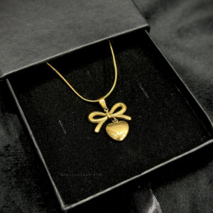 Bow & Heart Pendant