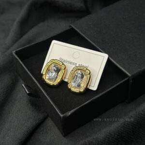 Stone Cut Earrings