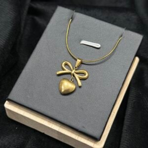 Bow & Heart Pendant