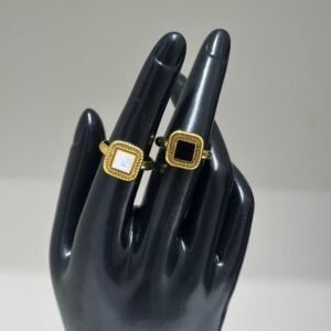 Regal Square Gemstone Ring